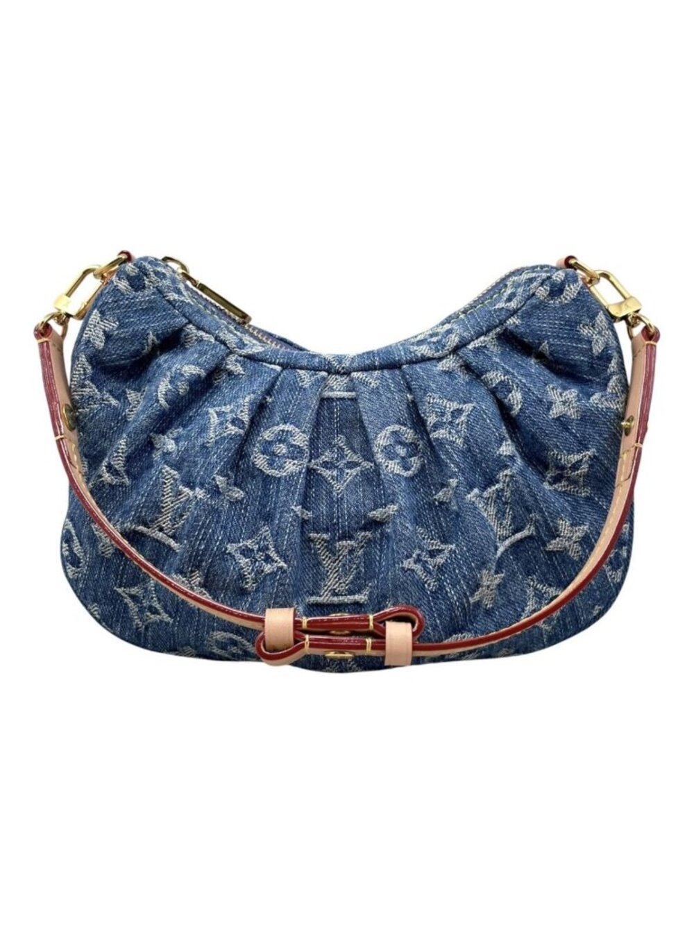 Louis Vuitton Handbag Pochette Valley Monogram Denim Blue